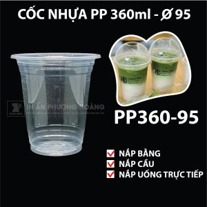 🧃 Cốc Nhựa PP 360ml – Miệng 95mm | In Logo Theo Yêu Cầu Cốc nhựa PP 360ml – miệng 95mm là lựa chọn lý tưởng cho các quán trà sữa, cà phê, sinh tố, nước ép nhờ thiết kế tiện lợi, chất liệu an toàn và giá thành hợp lý. Với đường kính miệng 95mm, cốc dễ dàng kết hợp với nắp dẹp, nắp cầu hoặc ép màng, phù hợp với nhiều hình thức bán mang đi. ✅ Thông tin sản phẩm: Dung tích: 360ml Miệng cốc: 95mm Chất liệu: Nhựa PP nguyên sinh – dẻo, chịu nhiệt tốt, khó vỡ Màu sắc: Trắng đục nhẹ – giữ nhiệt, che đá hiệu quả In ấn: Nhận in logo 1–2 màu theo yêu cầu từ 2.000 cái Ứng dụng: Dùng cho trà sữa, nước mát, sinh tố, cà phê đá Phù hợp nắp: Nắp dẹp, nắp cầu, ép màng 95mm 🎁 Ưu đãi khi đặt hàng tại In Ấn Phượng Hoàng: Thiết kế logo MIỄN PHÍ GIAO HÀNG MIỄN PHÍ nội thành TP.HCM & Hà Nội Thời gian giao hàng: chỉ từ 5 – 7 ngày Báo giá rõ ràng – tư vấn tận tâm – hỗ trợ số lượng linh hoạt 👉 Liên hệ ngay để nhận báo giá tốt nhất: 📞 Hotline: 0965.231.969 – 0941.098.890 🌐 Website: inanphuonghoang.com